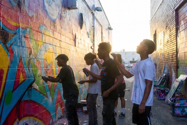 Mural in Progress