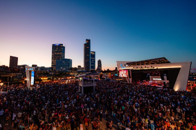 Summerfest Main Stage at Dusk